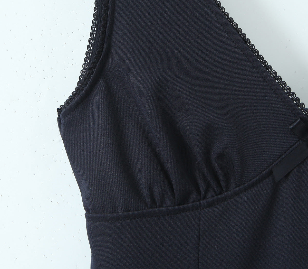 Black – Deep V-Neck Sexy Slim A-Line Dress