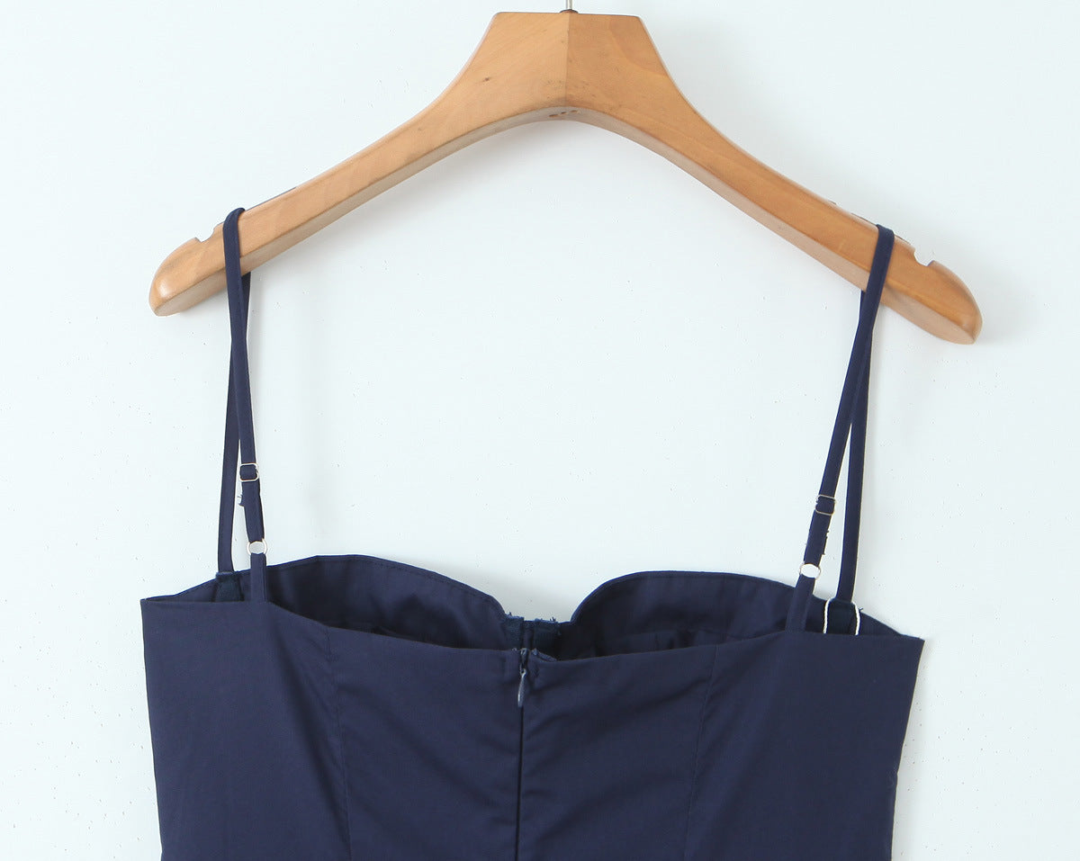 Navy Blue – Vintage Sexy Spaghetti Strap Dress