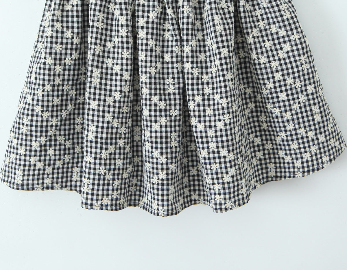 Plaid – Halter Backless A-Line Dress