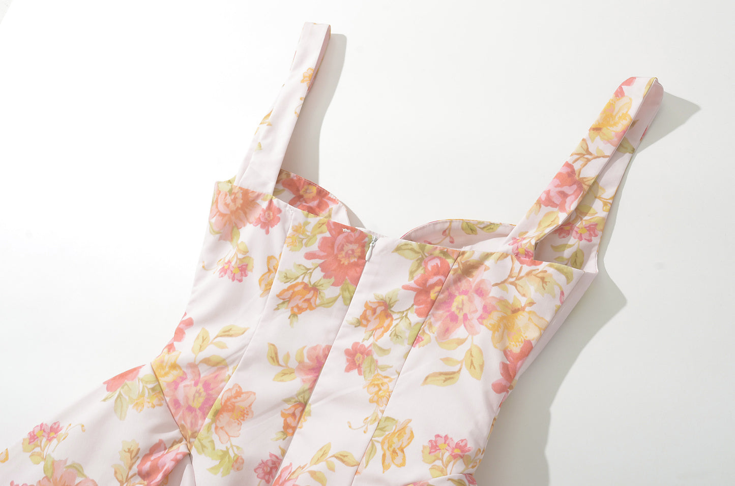 Floral – Printed Backless Spaghetti Strap Dress