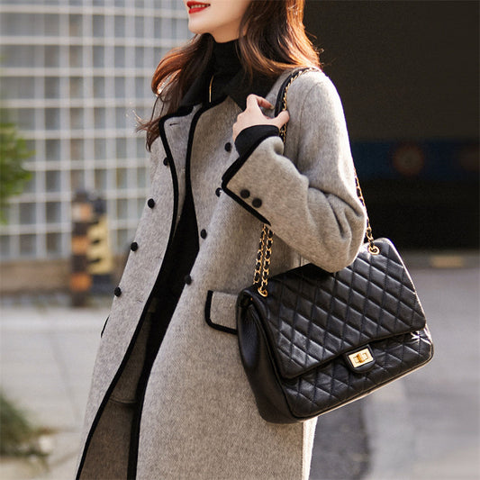 Grey long-sleeved cardigan