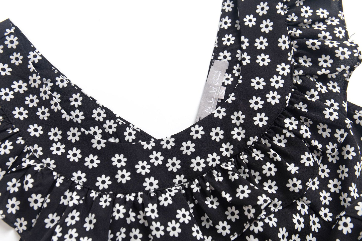Black – Floral Slim Fit Spaghetti Strap Dress