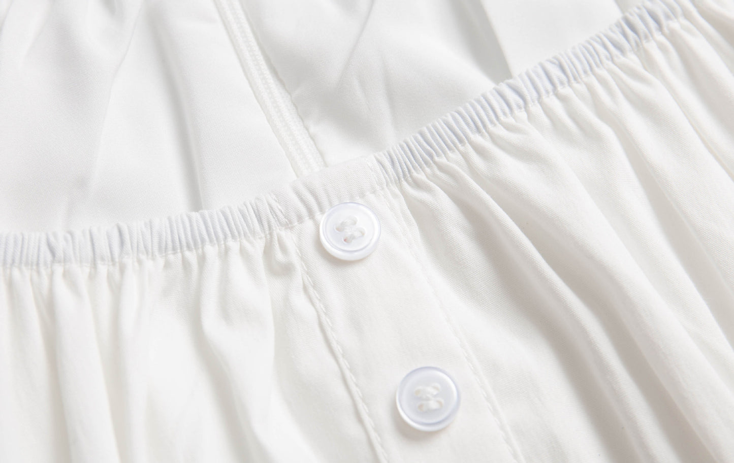 White - Vintage Slim-Fit Waist Dress