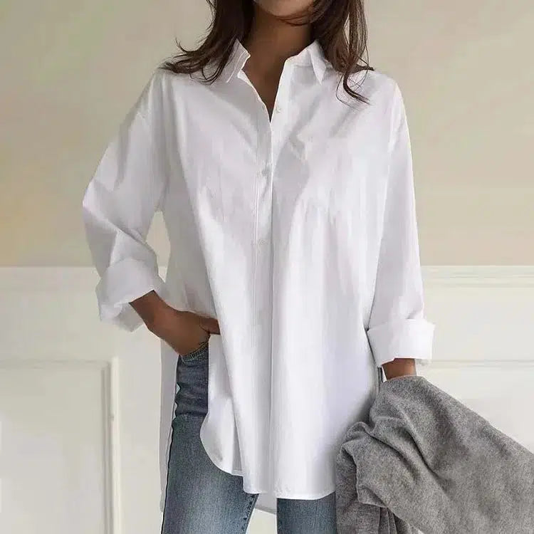 White Plain Collared Shirt