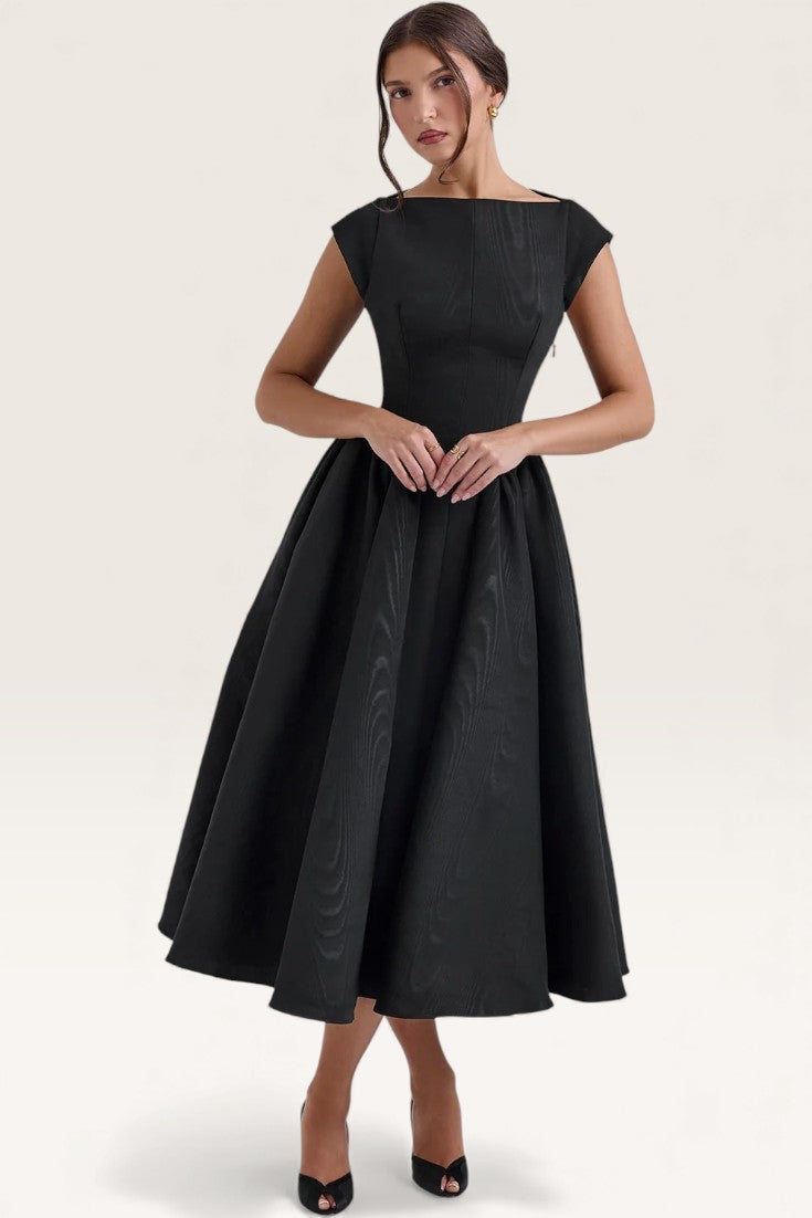 Black – Sexy Backless Slim Fit A-Line Dress