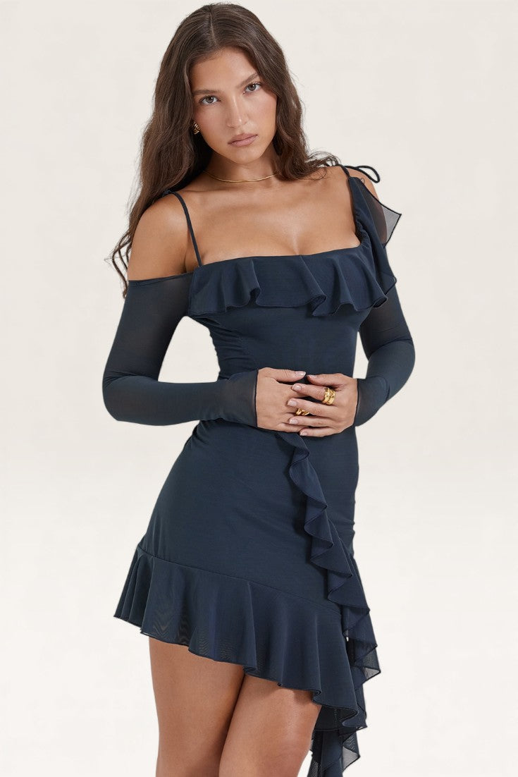 Dark Blue – Mesh Sexy Bodycon Dress