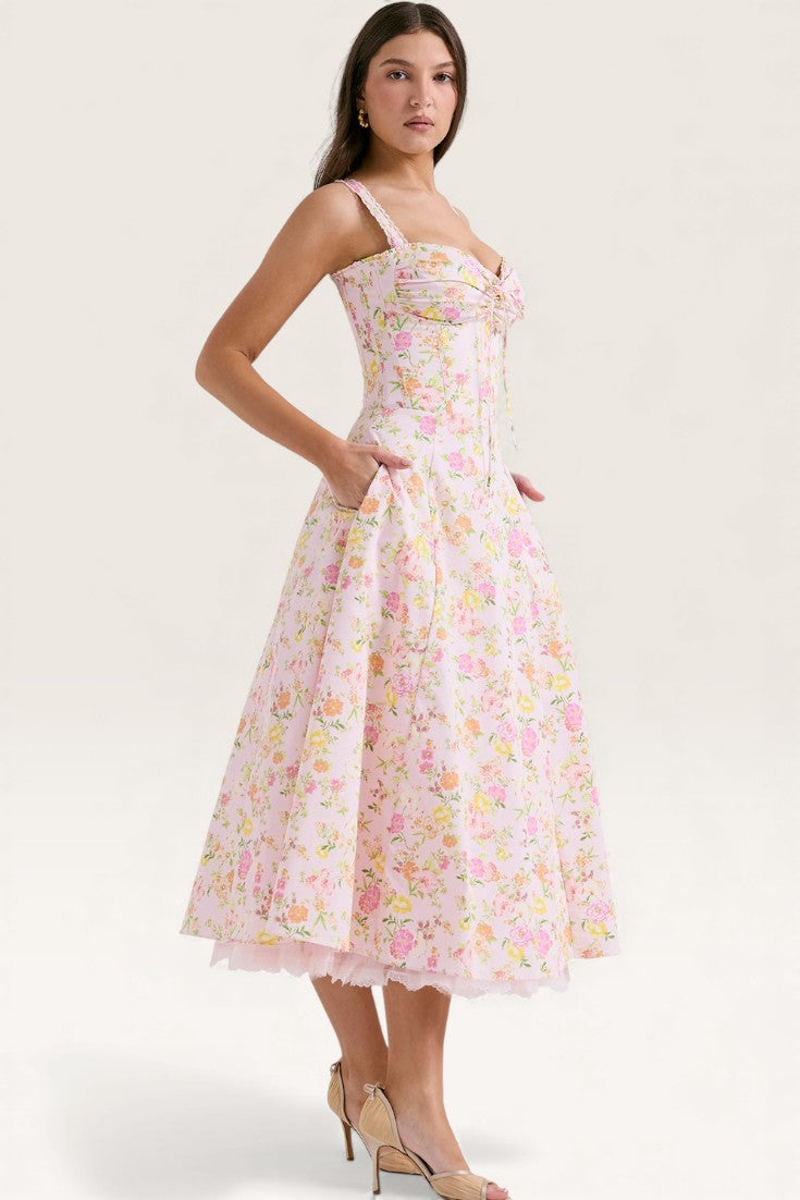 Floral - Spaghetti Strap Floral Sweet & Sassy Dress