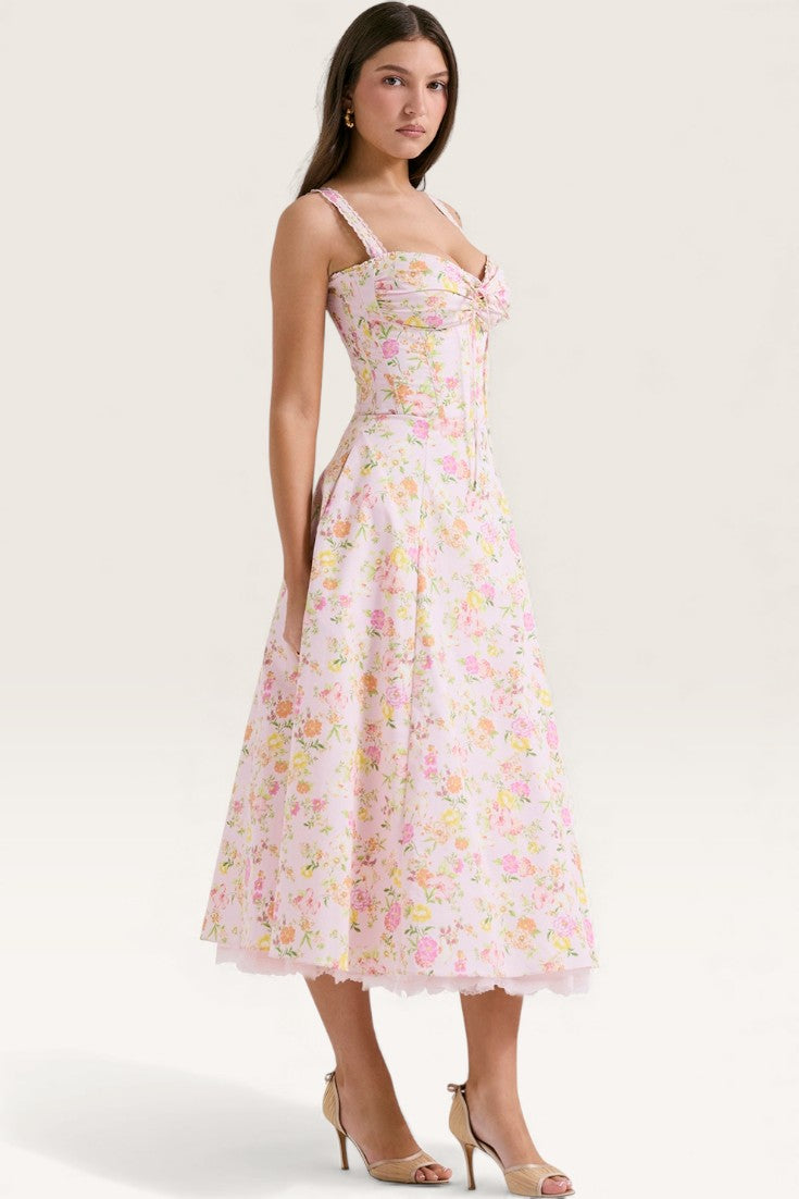 Floral - Spaghetti Strap Floral Sweet & Sassy Dress