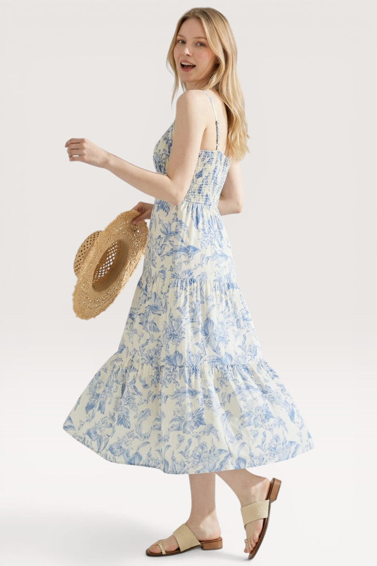 Virelle · Blue Aura Midi Dress