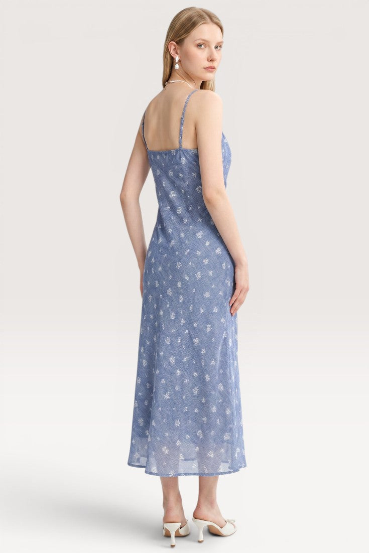 Selene · Bluebell Whisper Midi Dress