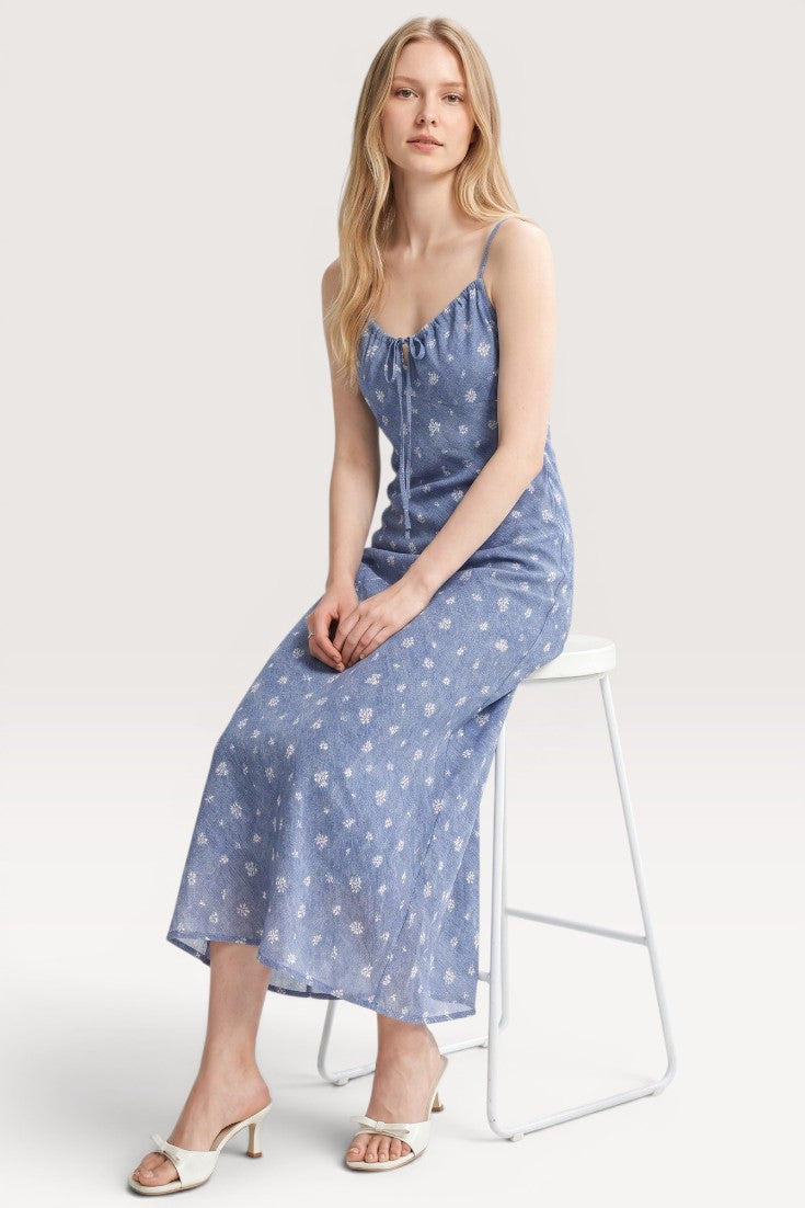 Selene · Bluebell Whisper Midi Dress