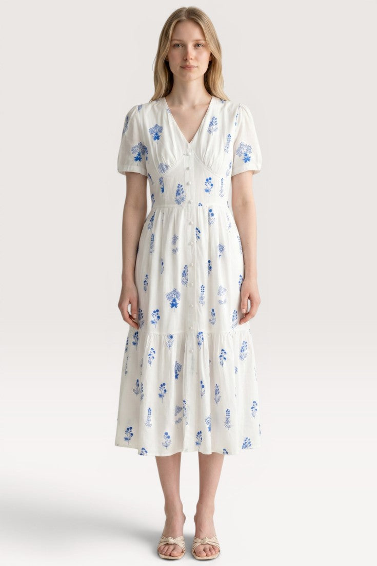 Isolde · Ivory Whisper Midi Dress