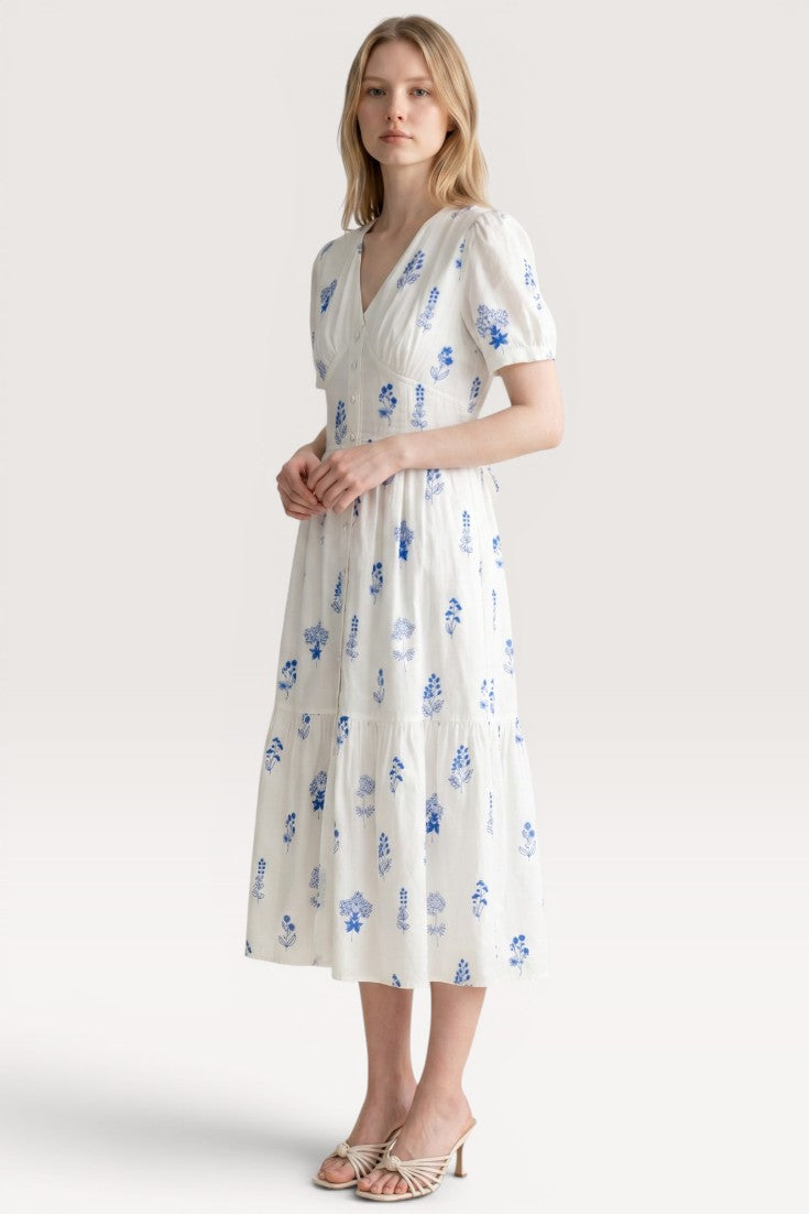 Isolde · Ivory Whisper Midi Dress