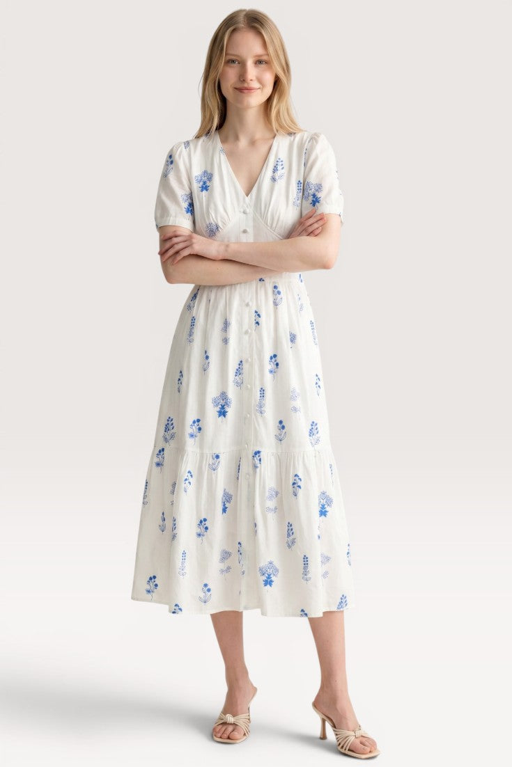Isolde · Ivory Whisper Midi Dress