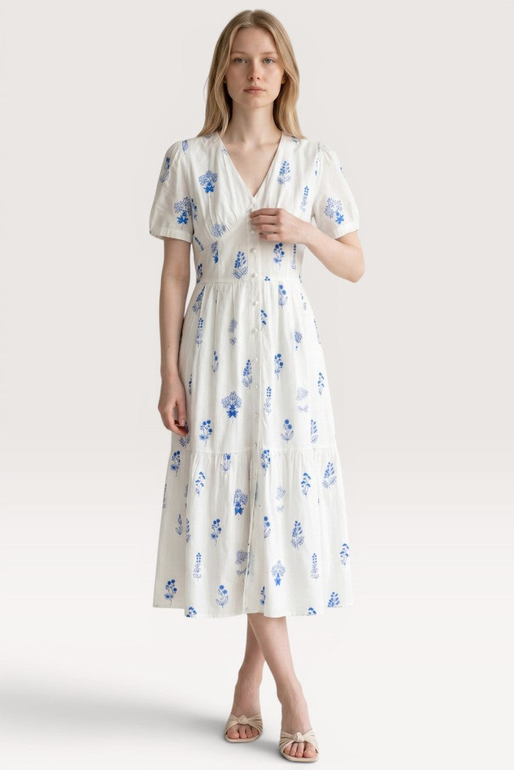 Isolde · Ivory Whisper Midi Dress