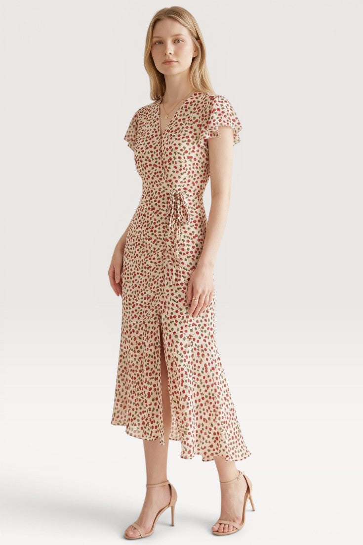 Calista · Ivory Garden Midi Dress