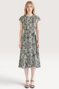 Evanthe · Sage Mosaic Midi Dress