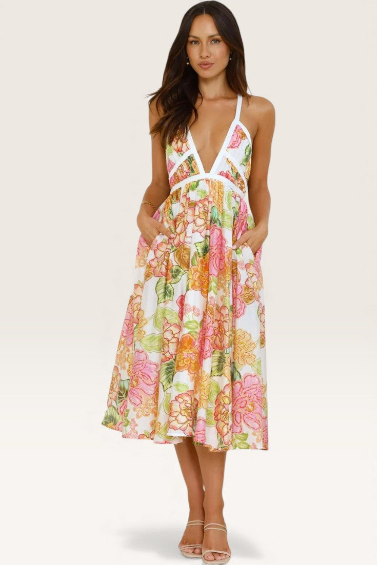 Floral – Boho Chic Vacation Maxi Dress