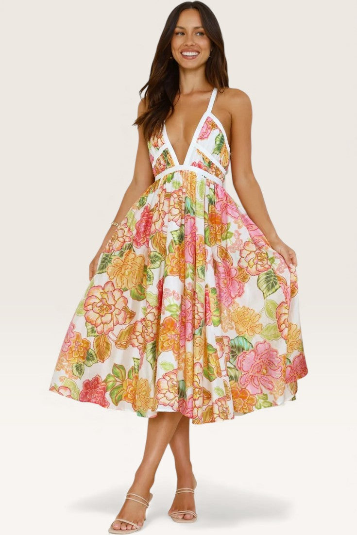 Floral – Boho Chic Vacation Maxi Dress