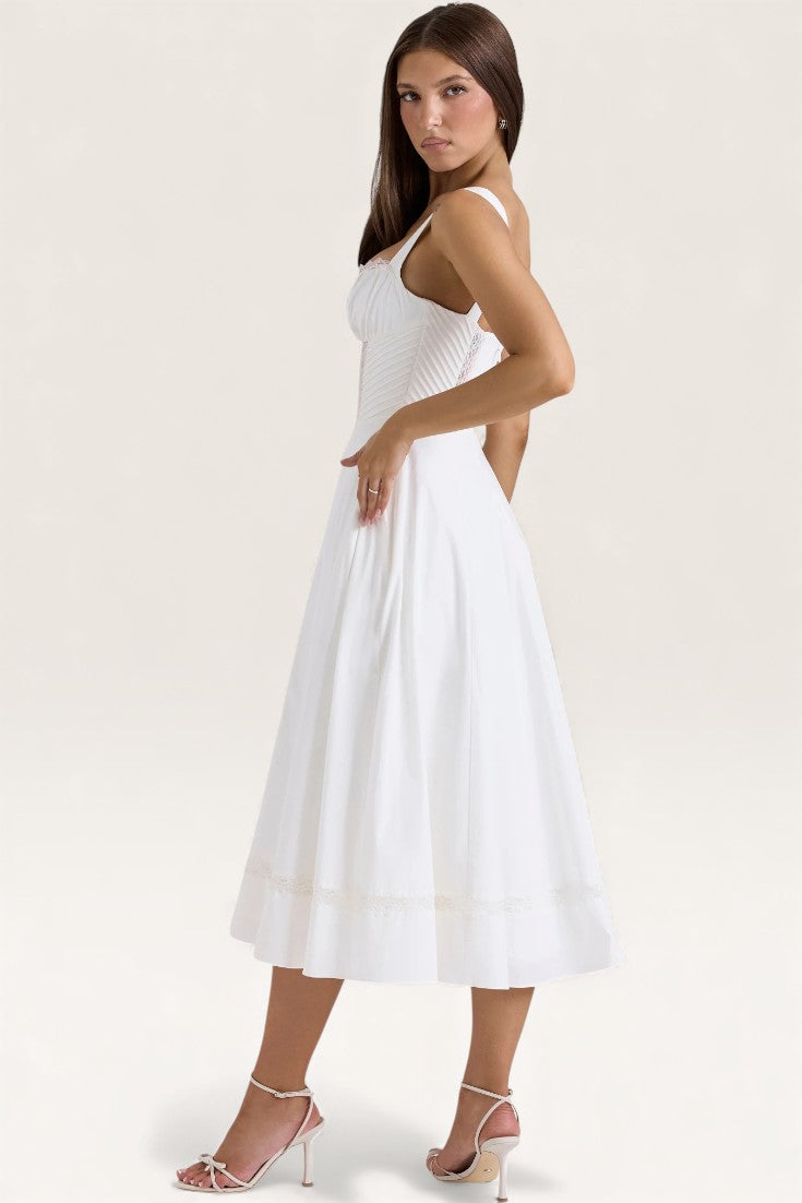 White – Sexy Holiday Spaghetti Strap Dress