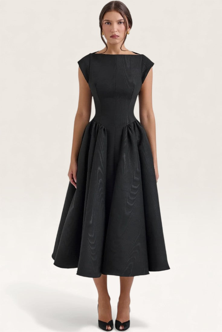 Black – Sexy Backless Slim Fit A-Line Dress