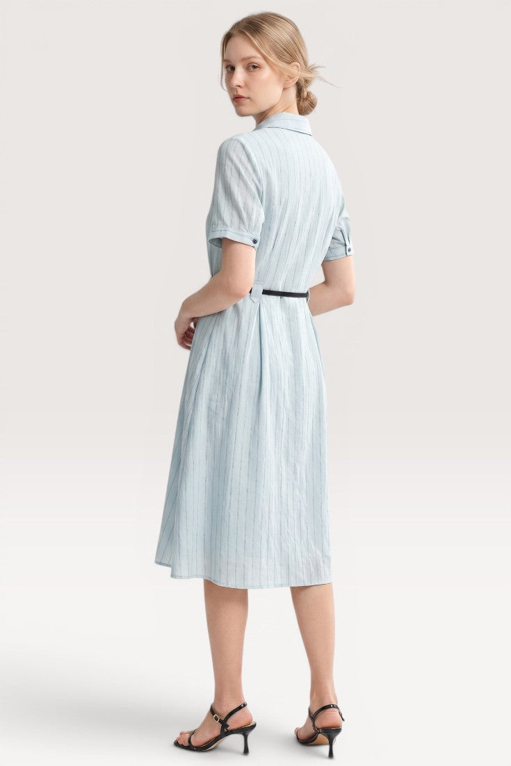 Rosalie · Mist Blue Midi Dress