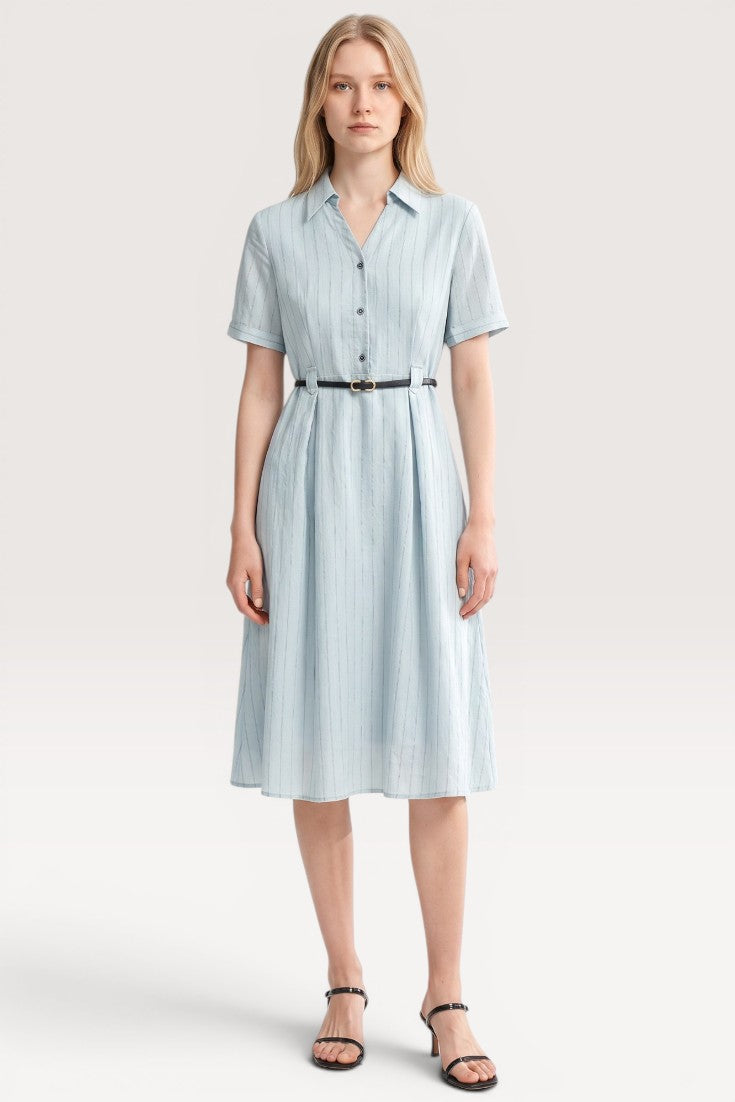 Rosalie · Mist Blue Midi Dress