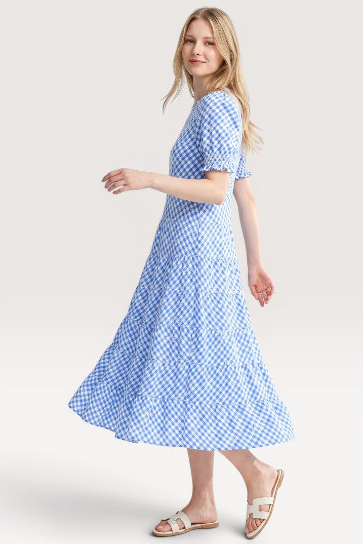 Celestia · Azure Meadow Midi Dress