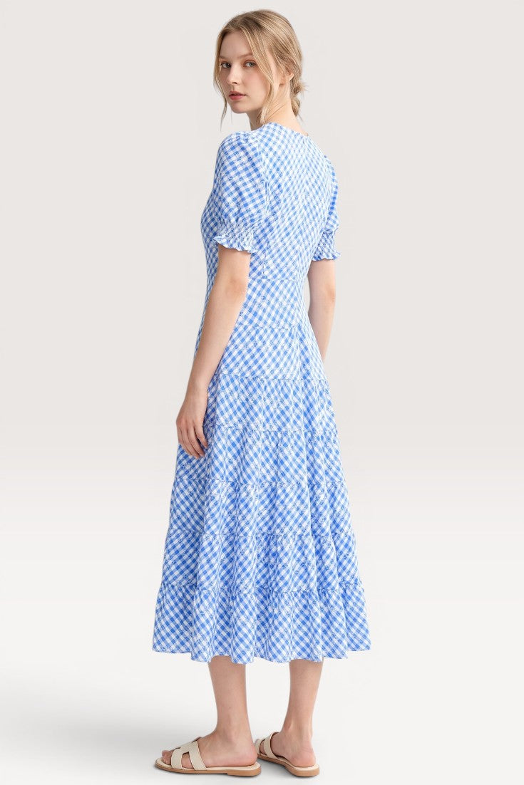 Celestia · Azure Meadow Midi Dress
