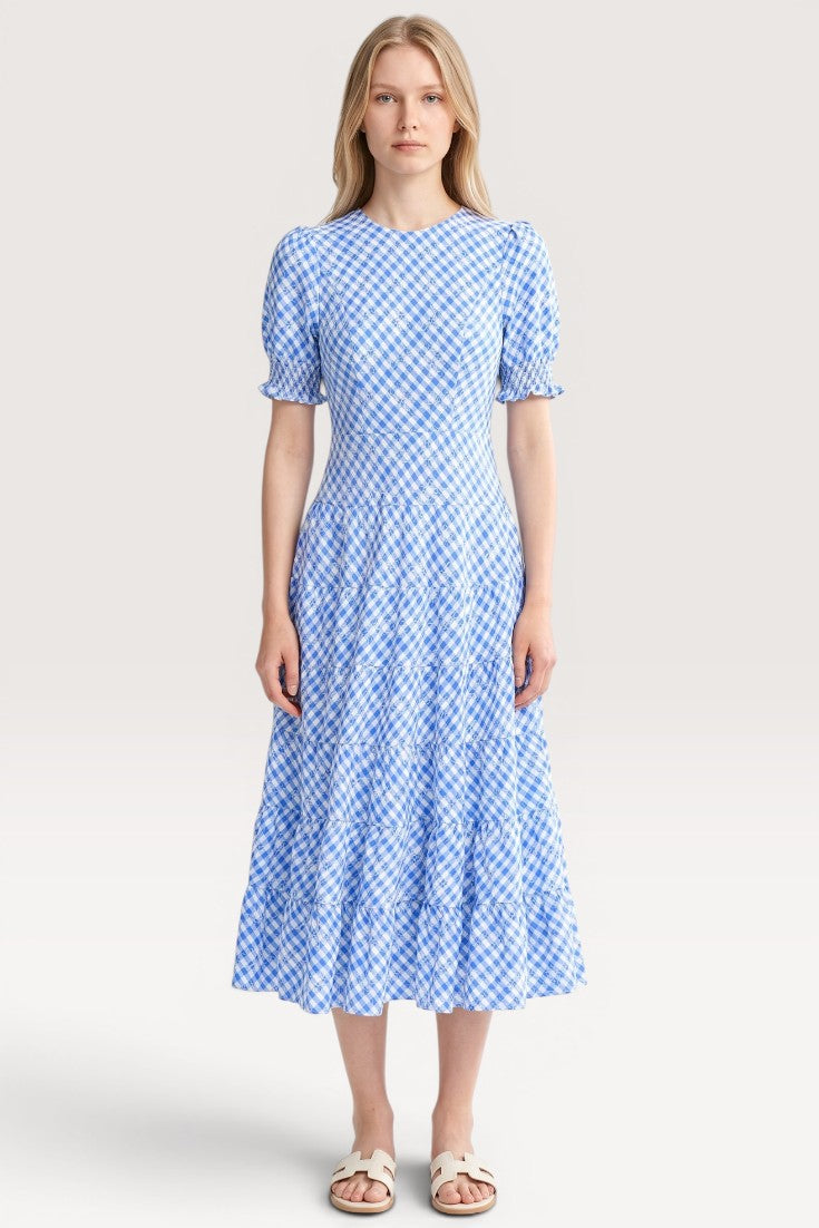 Celestia · Azure Meadow Midi Dress