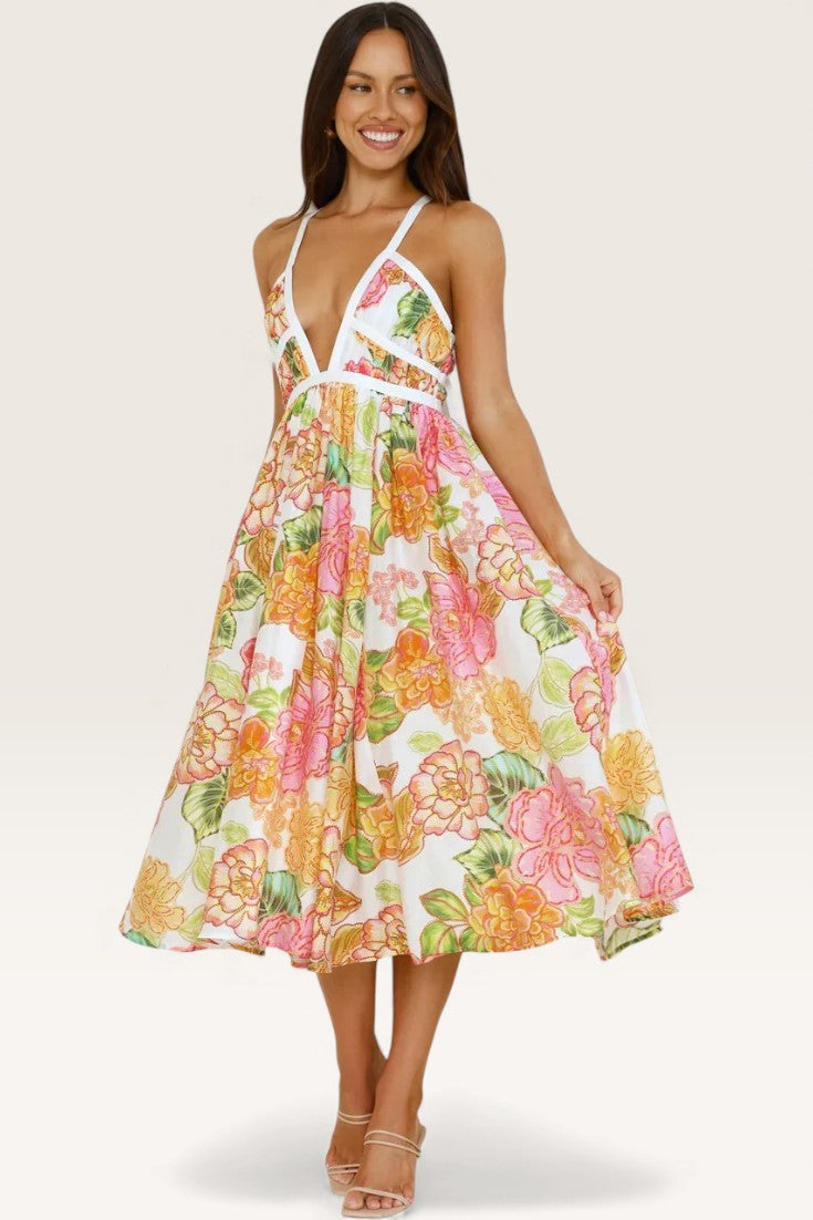 Floral – Boho Chic Vacation Maxi Dress