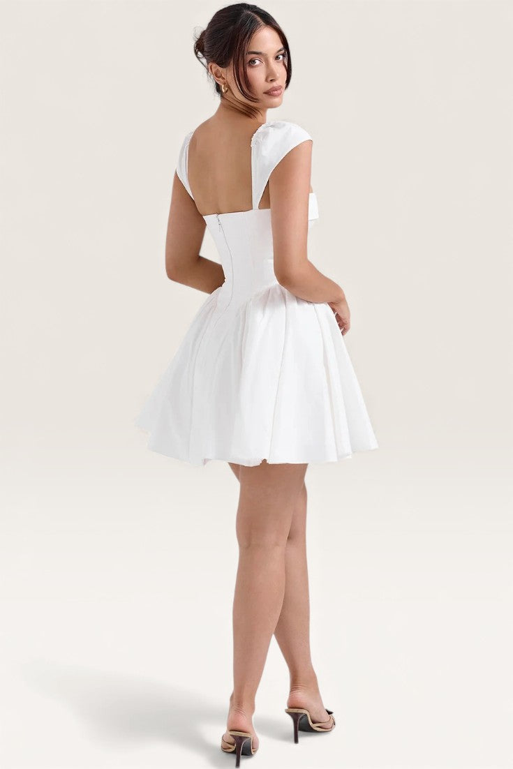 White – Flirty Pure Babe A-Line Dress
