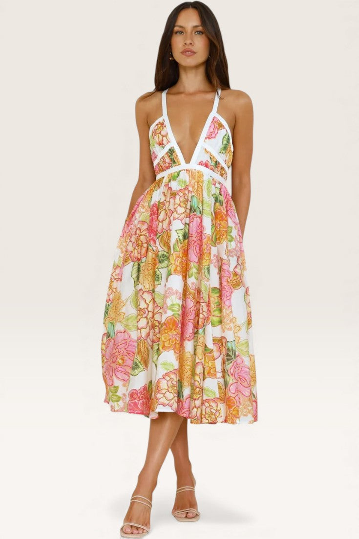 Floral – Boho Chic Vacation Maxi Dress