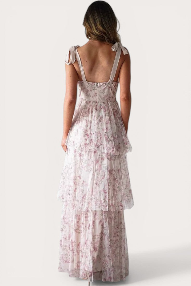 Selene · Blush Radiance Maxi Dress