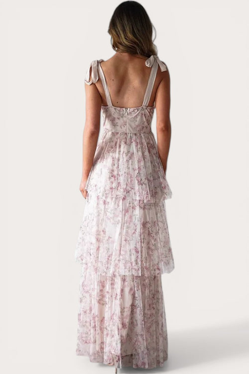 Selene · Blush Radiance Maxi Dress