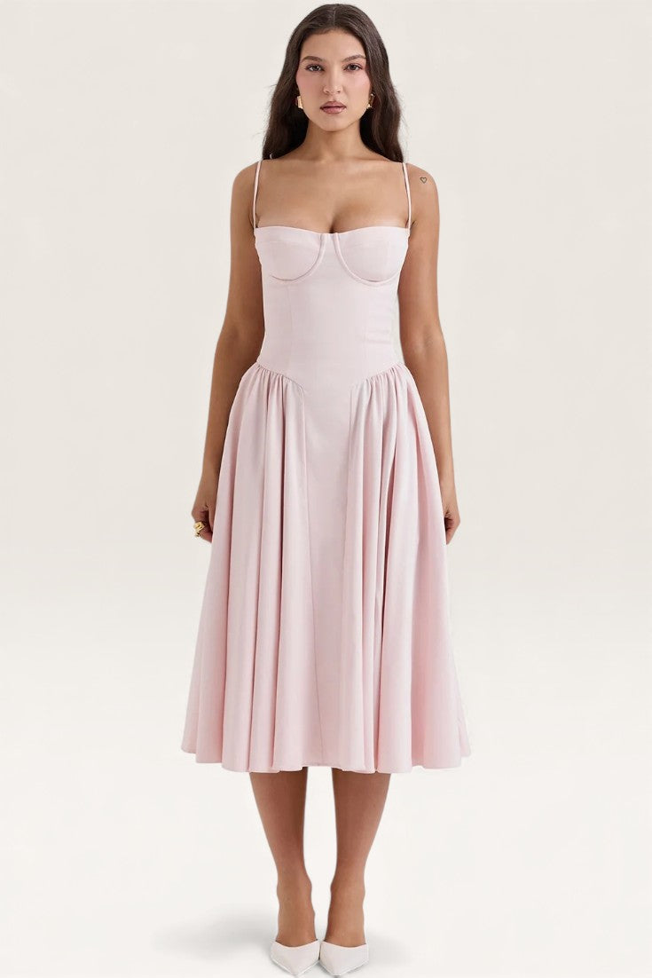 Pink - Hot Girl Sexy Spaghetti Strap Dress