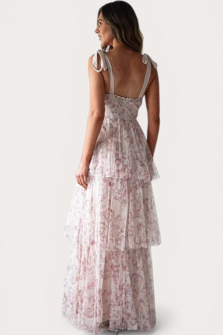 Selene · Blush Radiance Maxi Dress