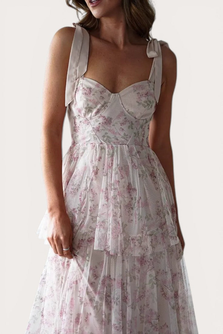 Selene · Blush Radiance Maxi Dress