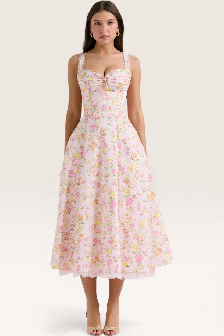 Floral - Spaghetti Strap Floral Sweet & Sassy Dress