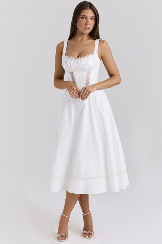 White – Sexy Holiday Spaghetti Strap Dress