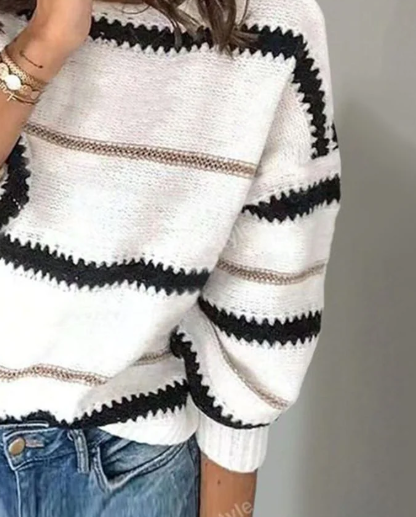 Comfy Long Sleeve Round Neck Sweater