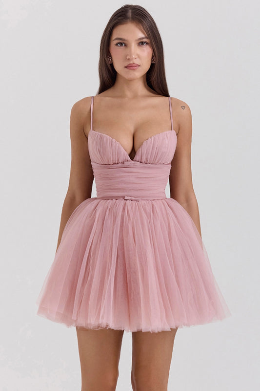Pink – Sweet Fairy-Inspired Spaghetti Strap Dress